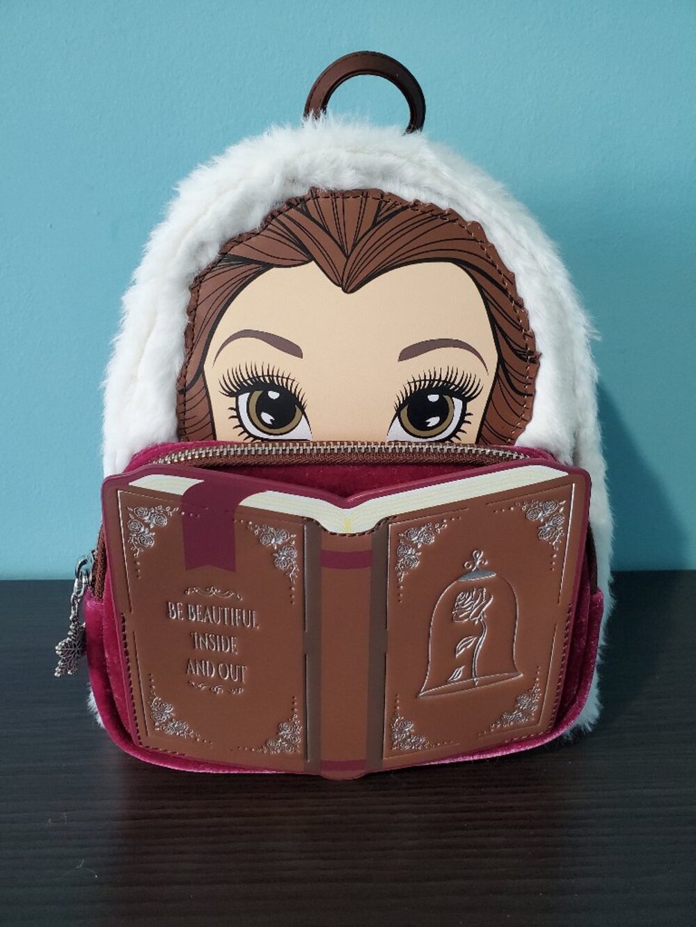 NWT Loungefly x Disney Beauty & The Beast "Winter Belle" Cosplay Mini Backpack